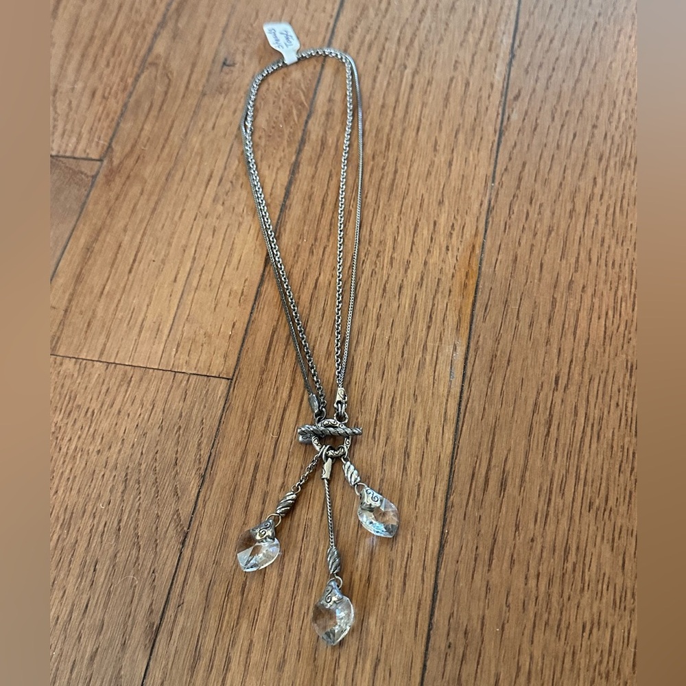Brighton Retired Kristall Heart Silver Necklace‎